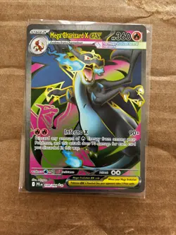 MEGA CHARIZARD X EX 109/094 Full Art Holo PFL ULTRA RARE POKEMON NM+ - Image 3