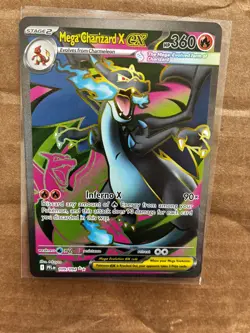 MEGA CHARIZARD X EX 109/094 Full Art Holo PFL ULTRA RARE POKEMON NM+ - Image 5