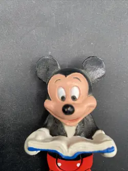 Vintage Disney Applause Mickey Mouse 4” PVC Figure 3-D Bookmark ￼Charm Toy Rare! - Image 3