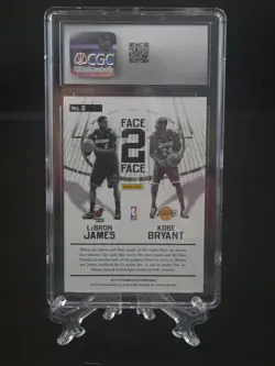 2013 Elite LeBron James VS Kobe Bryant FACE 2 FACE RARE CGC 10 GEM MINT LOW POP! - Image 2