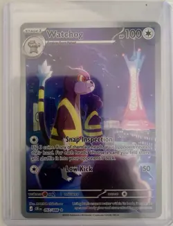 Pokemon TCG - Watchog 097/086 Me04: Chaos Rising Holo IR English Holo - Image 1