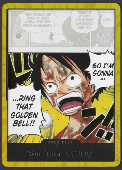 DON!! Card (OP15 Luffy Golden Bell) (Gold) One Piece Card - English - Image 1