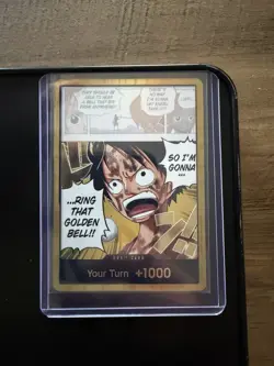 DON!! Card (Luffy) (Gold) One Piece TCG English NM - Image 1
