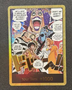 One Piece Card Game - OP16 Gold DON!! Impel Down Luffy Crocodile Jinbe English ✅ - Image 1