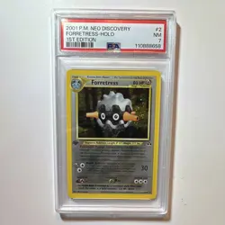 Nintendo Pokemon 2001 Neo Discovery Forretress 2/75 Holo 1st Ed PSA 7 EN - Image 2