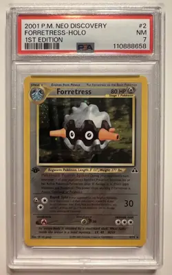 Nintendo Pokemon 2001 Neo Discovery Forretress 2/75 Holo 1st Ed PSA 7 EN - Image 5