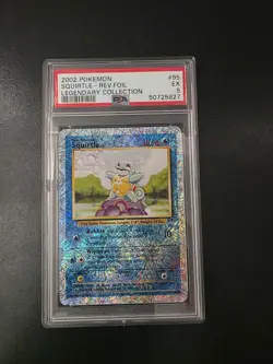 2002 Pokemon Squirtle 95/110 Legendary Collection Reverse Holo PSA 5 Ex - Image 1