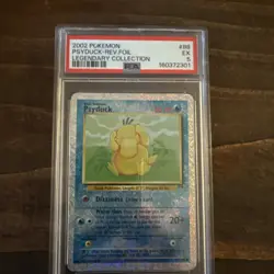 2002 Pokemon Legendary Collection PSYDUCK Reverse Holo PSA 5 - Image 1