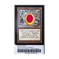 WOTC MtG Collector's Ed Mox Ruby (CE) (R) EX+ - Image 1