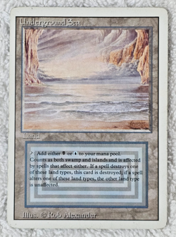 MTG Underground Sea Revised Ed. 1994 Dual Land Magic The Gathering Reserve - LP - Image 1