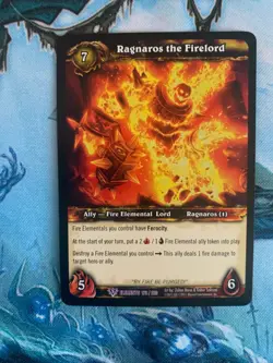World of Warcraft TCG Elements 173/220 Ragnaros the Firelord - Image 1