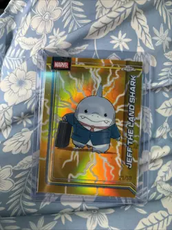 Topps Chrome 2026 Marvel Jeff the Land Shark #060 Serial Numbered 21/50 - Image 1