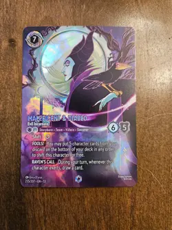 Maleficent and Diablo - Enchanted, Lorcana, Attack of the Vine 235/207 - Image 1