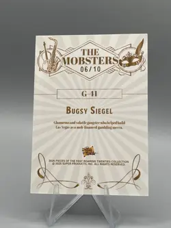 2025 Pieces Of The Past The Mobsters Bugsy Siegel Emerald /10 - Image 2