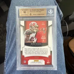 2014 Panini Select - Rookie Autograph Jerseys Mike Evans #201 Blue Prizm /20 RC - Image 2