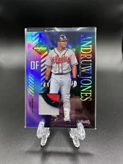 2003 Leaf Limited Andruw Jones Threads Patch #/25 Braves - Image 1