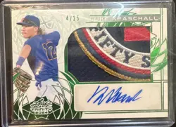 2024 Leaf Trinity Luke Keaschall Jersey Patch Auto /25 Rookie - Minnesota Twins - Image 1