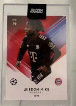 2025-26 Topps Total Football Wisdom Mike /5 RC Bayern Munich - Image 1
