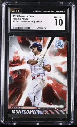 Braden Montgomery 2024 Bowman Draft - Plasma Power #PP-5 (RC) CGC 10 White Sox - Image 1
