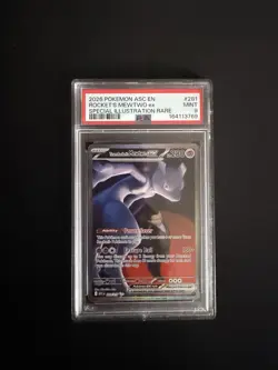2026 POKEMON ASC EN-ASCENDED HEROES #281 TEAM ROCKET'S MEWTWO EX PSA 9 - Image 1