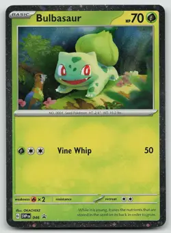 Pokemon Bulbasaur (Cosmos Holo) 046 Scarlet & Violet Promo Promo NM - Image 1