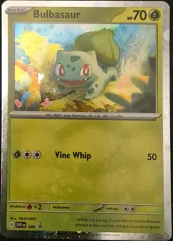 Bulbasaur (Cosmos Holo) 046 Holo Promo Scarlet & Violet Promo Pokemon Holo NM/M - Image 2
