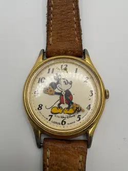 Lot of 5 Disney Mickey Mouse Watches Lorus & Time Works Parts Repair Untested - Image 5