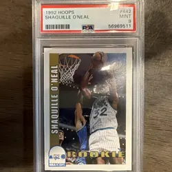 Hoops 1992 Shaquille O'Neal Rookie #442 Orlando Magic PSA 9 NBA Basketball - Image 1