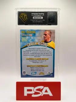 Paul Gascoigne Everton Topps Premier Gold 2001 - Grade 9 Mint - Image 2