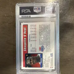NBA Hoops 1992-93 Shaquille O'Neal Rookie #442 Orlando Magic PSA 9 - Image 2