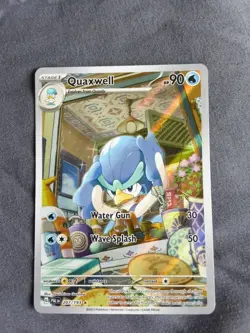 Pokemon TCG Quaxwell Illustration Rare Card 207/193 S&V Paldea Evolved - Image 1