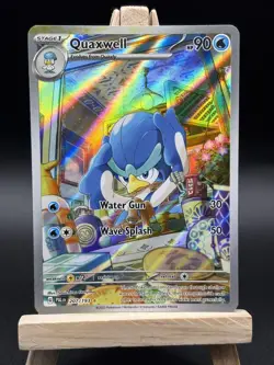 Pokemon TCG Quaxwell Illustration Rare Card 207/193 S&V Paldea Evolved - Image 2