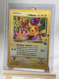 Birthday Pikachu Holo Celebrations: Classic Collection Promo 24/53 NM - Image 1
