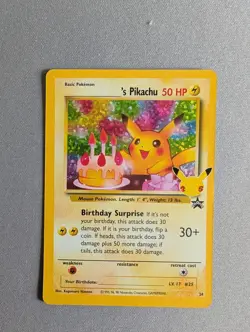 ______'s Pikachu 24/53 Celebrations: Classic Collection Holo promo Birthday - Image 1