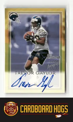 2000 Bowman #TG Trevor Gaylor San Diego Chargers Certified Auto AU Auto - Image 1