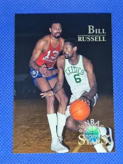 1996 Topps NBA Stars BILL RUSSELL Members Only card BOSTON CELTICS #40 - Image 1
