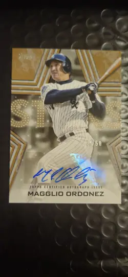 2023 Topps #BSA-MO Magglio Ordonez /50 GOLD Auto Signed Card Chicago White Sox - Image 1
