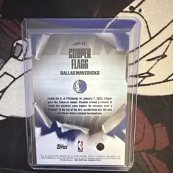 Topps 2026 NBA Hoops Cooper Flagg Mavericks RC Jam Packed Light Burst JP-11 - Image 2