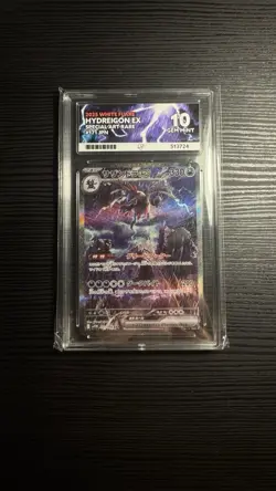 Pokemon TCG Hydreigon EX 169/086 Ace Gem Mint 10 White Flare Slab, Not PSA - Image 1
