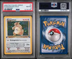 Pokemon 2000 P.M. ITALIAN-Jungle 1st Edition-KANGASKHAN Holo #5 - PSA 8 - POP 8! - Image 3