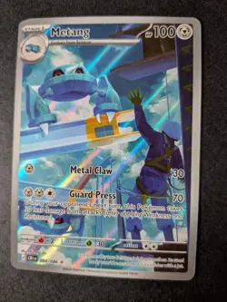 Metang 094/086 Holo Illustration Rare Chaos Rising Pokemon Lightly Played - Image 1