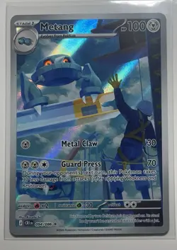2026 POKEMON MEGA EVOLUTION CHAOS RISING #094/086 METANG ILLUSTRATION RARE - Image 1
