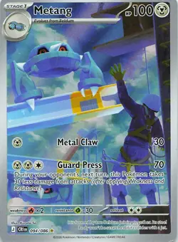Metang 094/086 Holo Illustration Rare Chaos Rising Pokemon Near Mint - Image 1