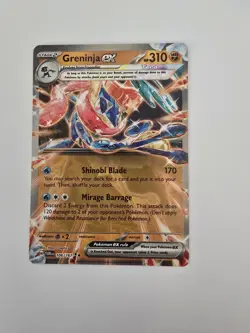 Pokemon TCG Greninja EX 106/167 Twilight Masquerade Double Rare Card Near Mint - Image 1