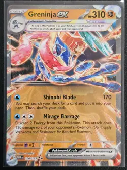 Greninja ex 106/167 Double Rare Twilight Masquerade Pokemon TCG NM - Image 1