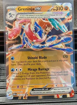 Greninja ex 106/167 - Twilight Masquerade - Pokemon TCG - Double Rare - Image 1