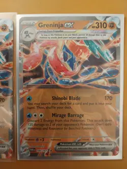 Pokemon TCG Greninja ex 106/167 Double Rare Twilight Masquerade NM x2 - Image 3