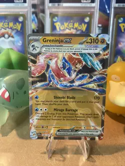 Pokemon TCG Greninja ex 106/167 Double Rare Twilight Masquerade NM - Image 1