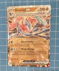 Greninja EX 106/167 Double Rare - Twilight Masquerade - Pokemon TCG Card - NM/M - Image 1