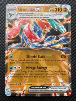 Greninja ex 106/167 - Pokemon TCG Double Rare Card - Twilight Masquerade - Image 1